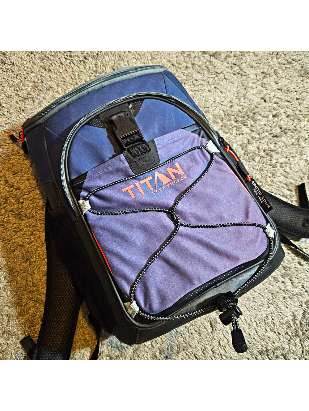 Arctic Zone Titan Deep Freeze Backpack Cooler 24 Can Blue/Black Portable
